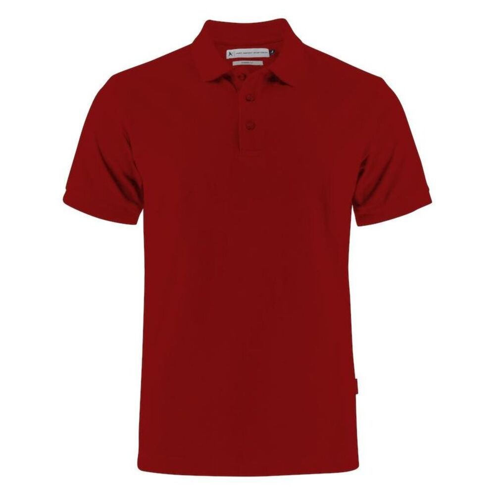 Harvest Mens Neptune Polo Shirt / Dark Red